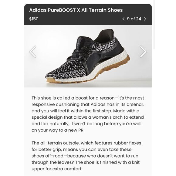 Adidas GUC PureBOOST X All Terrain Women Size 9 Running Shoes Jogging Trainers - Picture 10 of 11